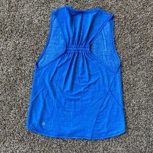 Lululemon Tank Top Blue Ruffles